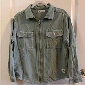 Zara Olive Casual Jacket